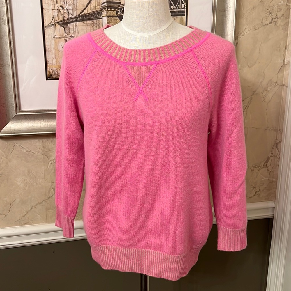 J Crew Pink Crew neck Sweater size Medium